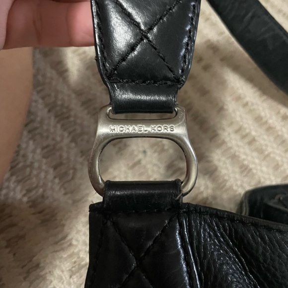 Michael Kors Black Leather Bag / Purse classic vintage in excellent condition - Picture 7 of 9